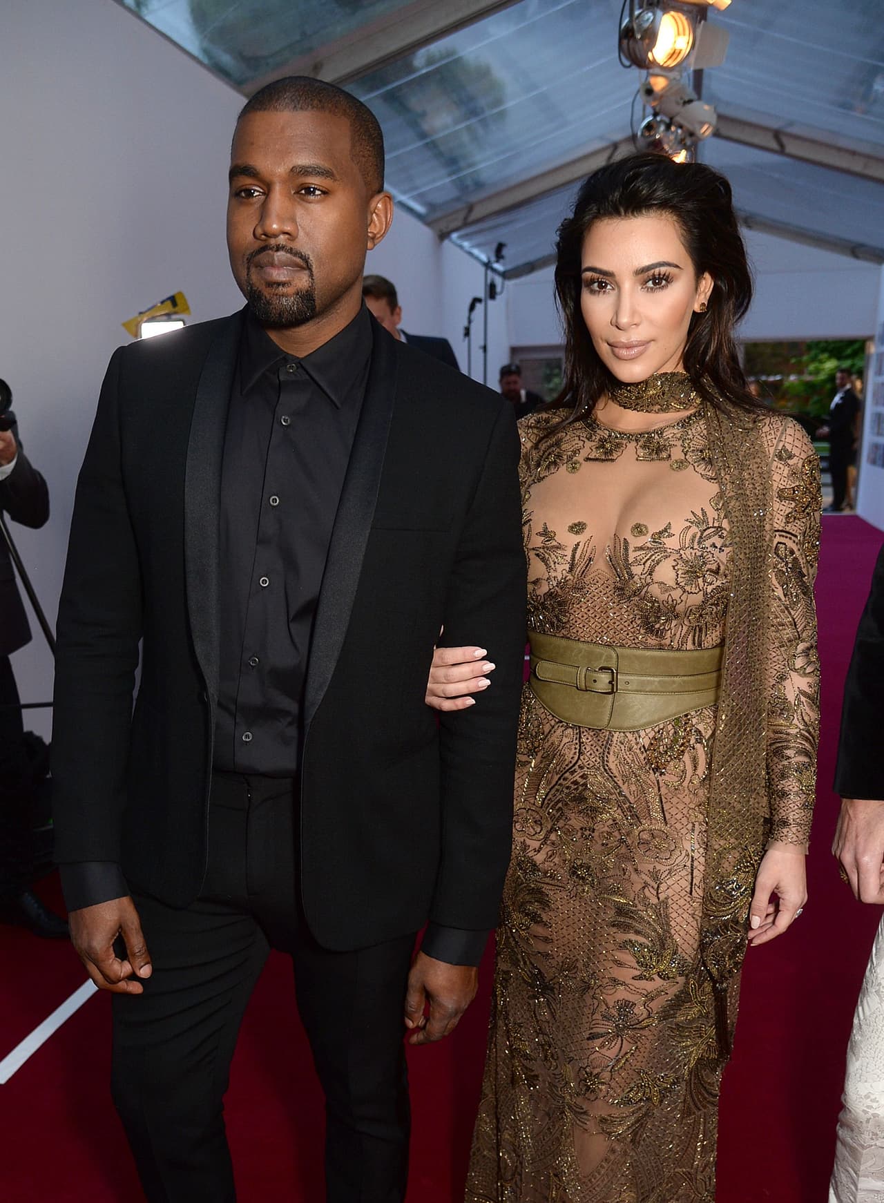 Tras su segundo embarazo, Kim se quedó con varias libritas de más.