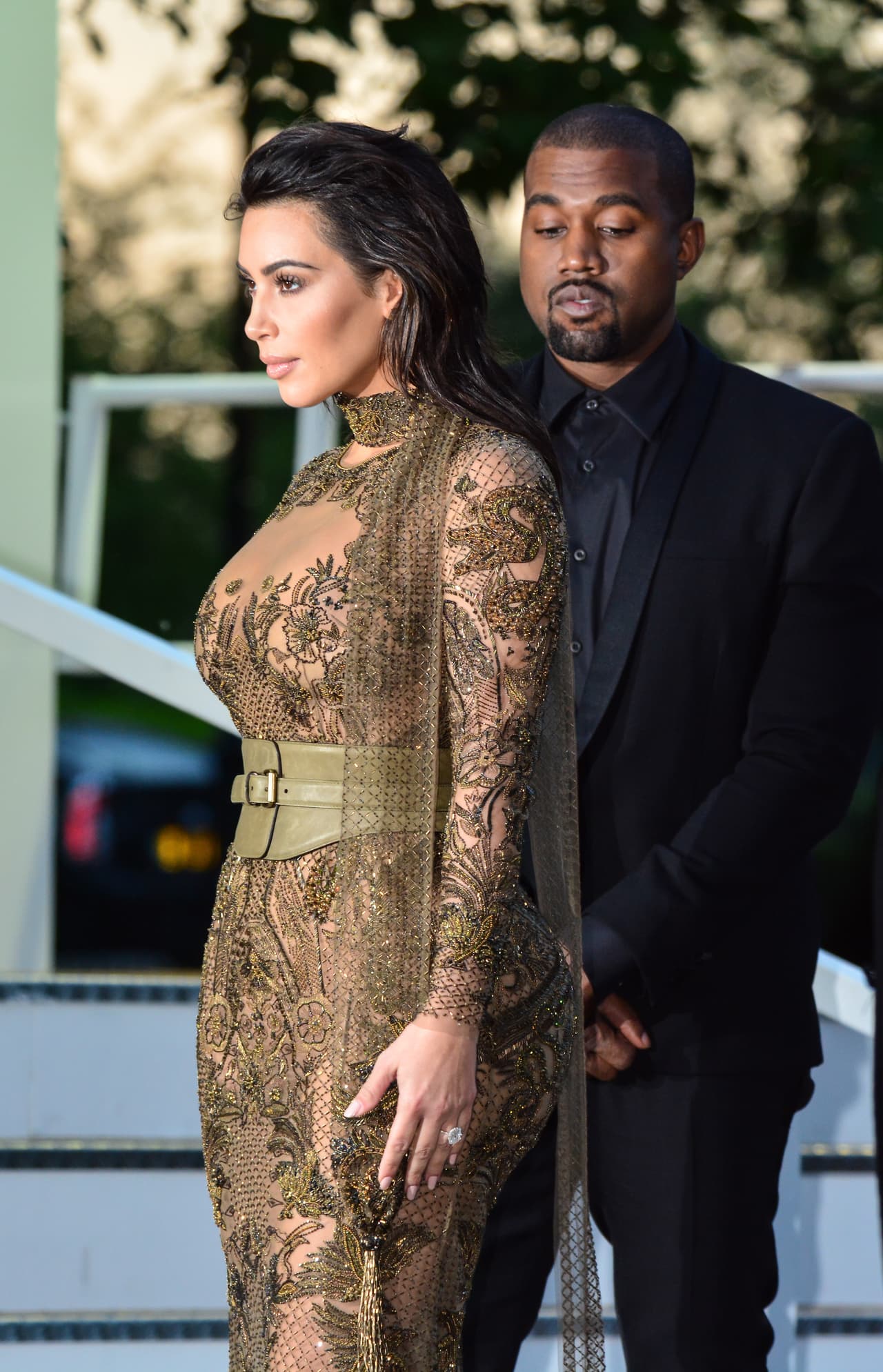 Tanto, que Kanye no podía quitarle los ojos de encima.