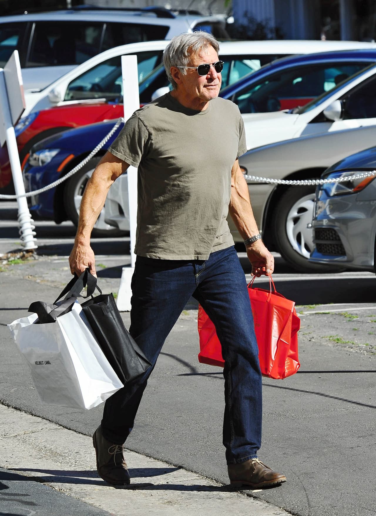 Es notoria la pérdida de peso que ha sufrido el actor.