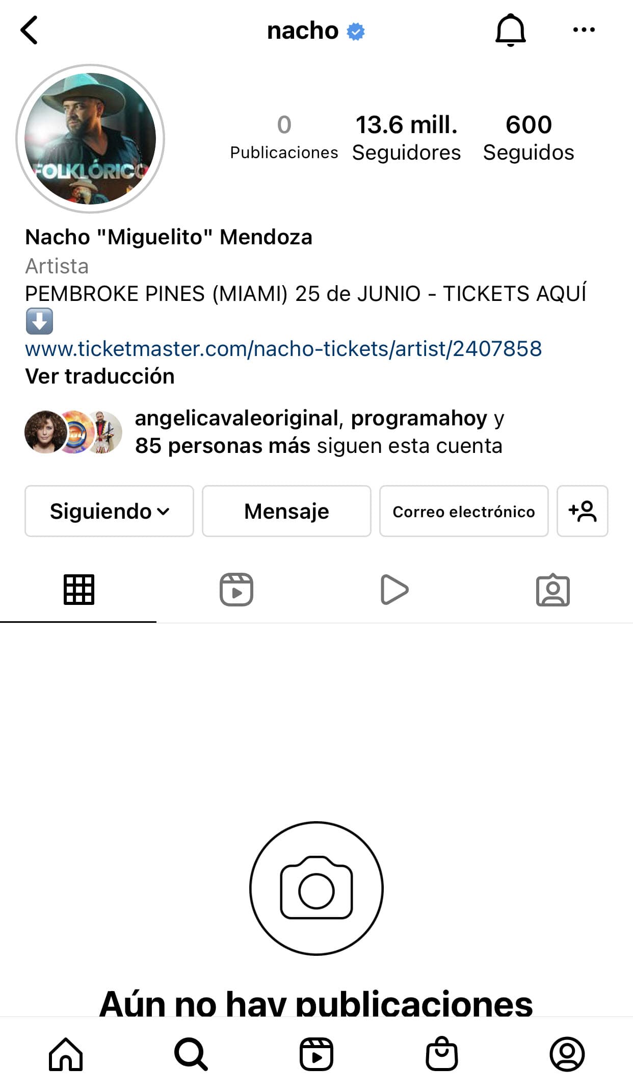 El también productor
<b> decidió eliminar todo rastro</b> que tenía en su cuenta de Instagram. Hasta la mañana de este jueves 9 no aparecía ninguna de las fotos y videos que él tenía hasta hace unos días.
