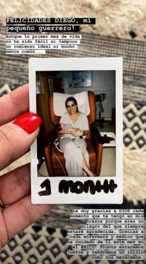 Los primeros 40 días no fueron fáciles para la 
<a href="https://www.univision.com/shows/despierta-america/en-exclusiva-las-romanticas-fotos-de-la-boda-por-el-civil-de-andrea-chediak-fotos#efffab790000" target="_blank">familia Cracco Chediak</a>, ya que Diego tuvo que parmancer en el hospital varias semanas. Sin embargo, esta situación los hizo más fuertes a los padres y a Diego "un guerrero".