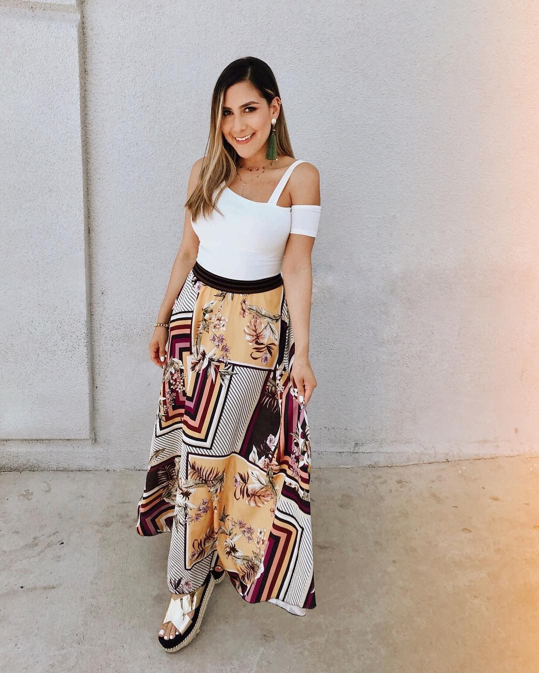 Jessi Rodríguez también ha llevado este tipo de impresos en sus atuendos. La más joven del programa es amante de la moda, por lo que no dejará pasar desapercibida este estilo que ya está conquistando las redes sociales.