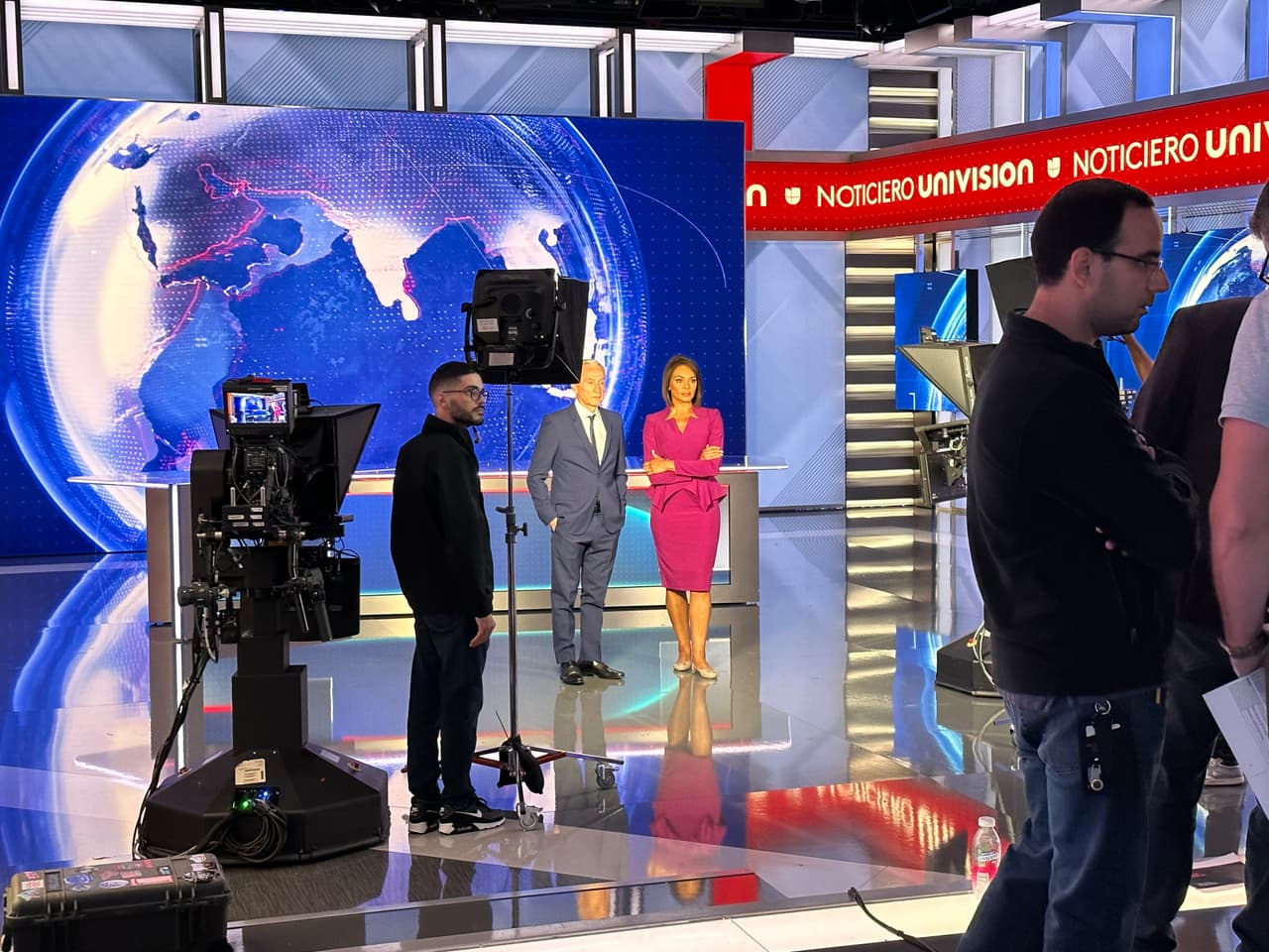 Jorge Ramos e Ilia Calderón