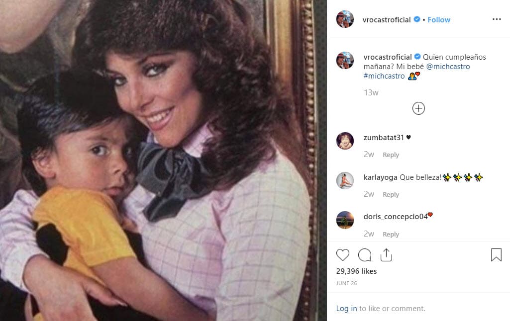 Verónica Castro y Enrique Niembro se conocieron en 1979 y tres años después nació Michel, hijo que tuvieron durante su relación.