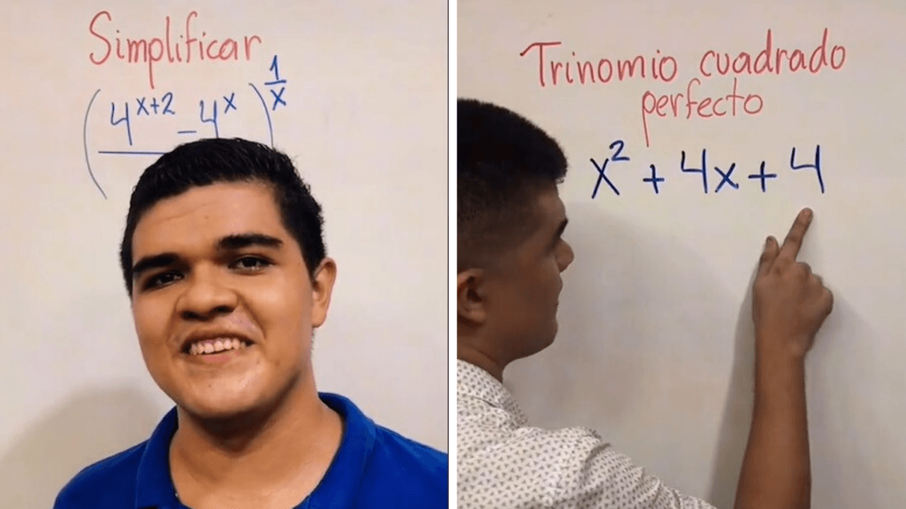 El tiktoker apostó por iniciar con un contenido para enseñar matemáticas
