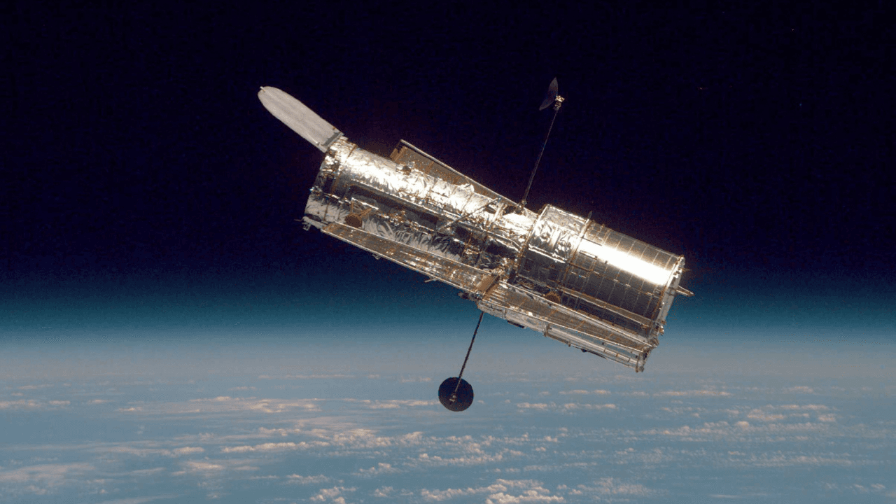 El telescopio espacial Hubble.