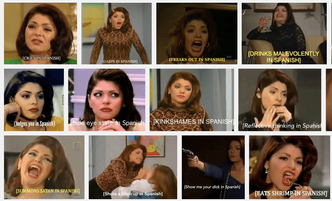 Una colección completa de sus memes.