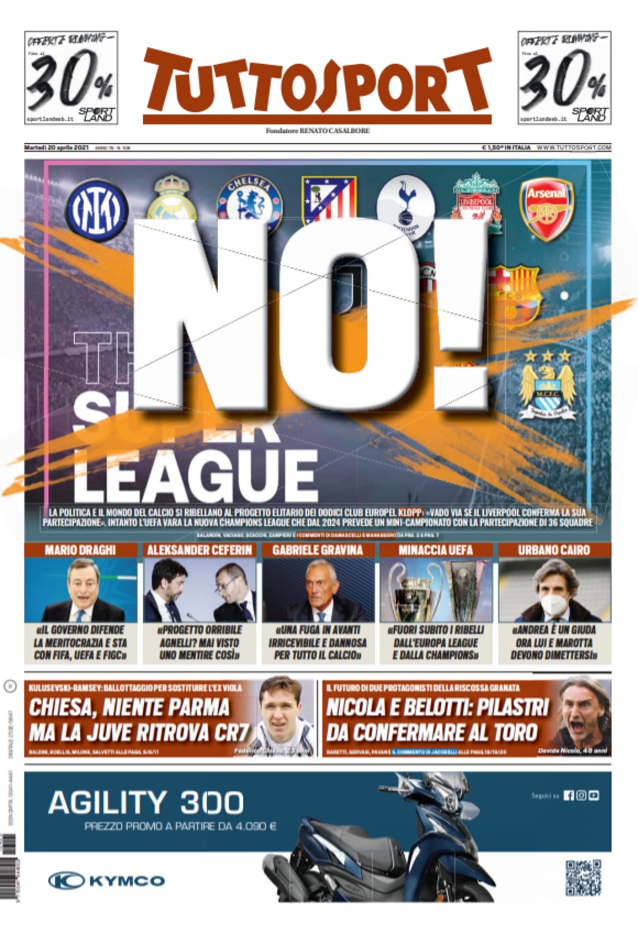 Estos son algunos encabezados de los medios de comunicación.