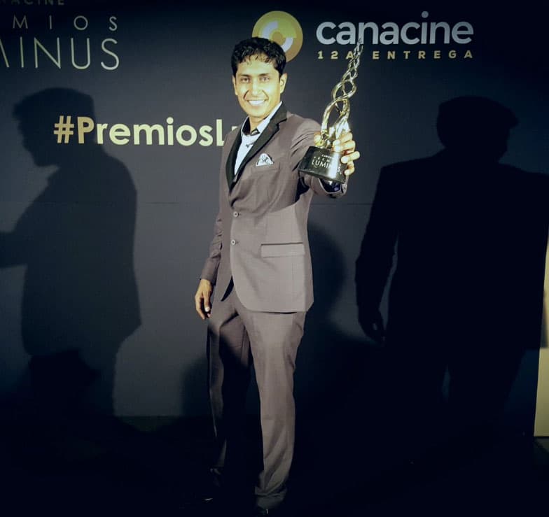 El 2011 fue un año muy importante para el actor, su participación en 'Días de gracia' lo llevó a ganar un 'Ariel' en la terna 'Mejor Actuación Masculina'.