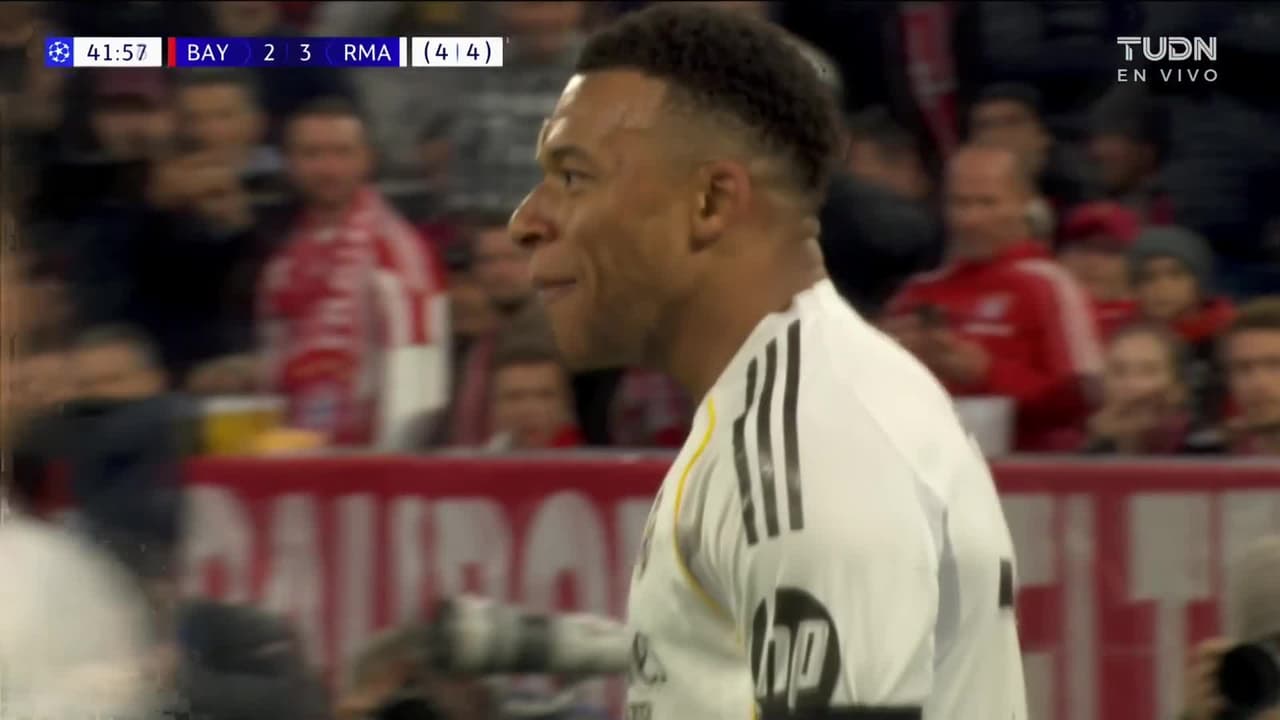 Gol Del Real Madrid, Gol de Kylian Mbappé, Bayern Munich vs. Real Madrid, 2-3