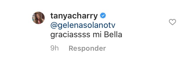 "Gracias mi bella", le respondió Charry. 
<br>