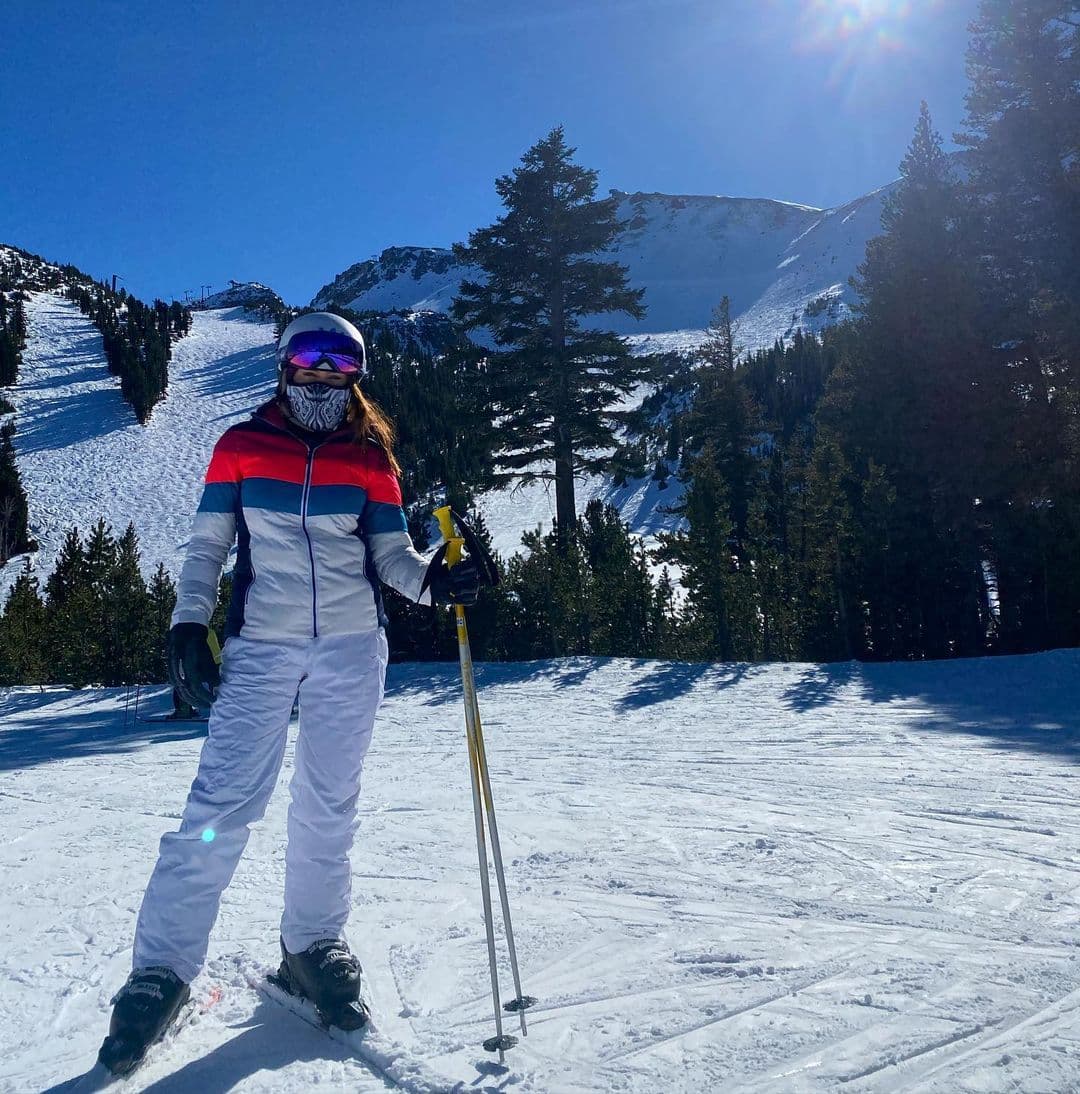 Durante sus días en la nieve, Tanya ha compartido en redes sociales algunas fotografías entre los bellos paisajes nevados.