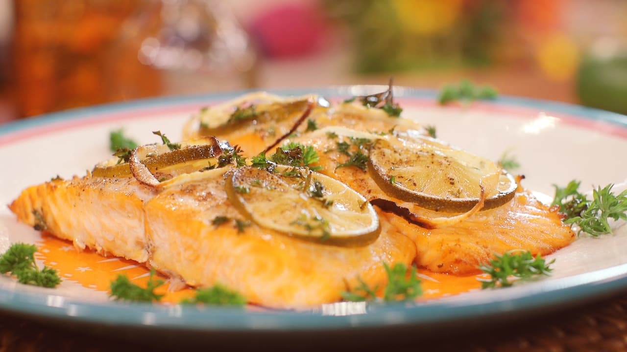 Filete de salmón al ajillo | Reto 28