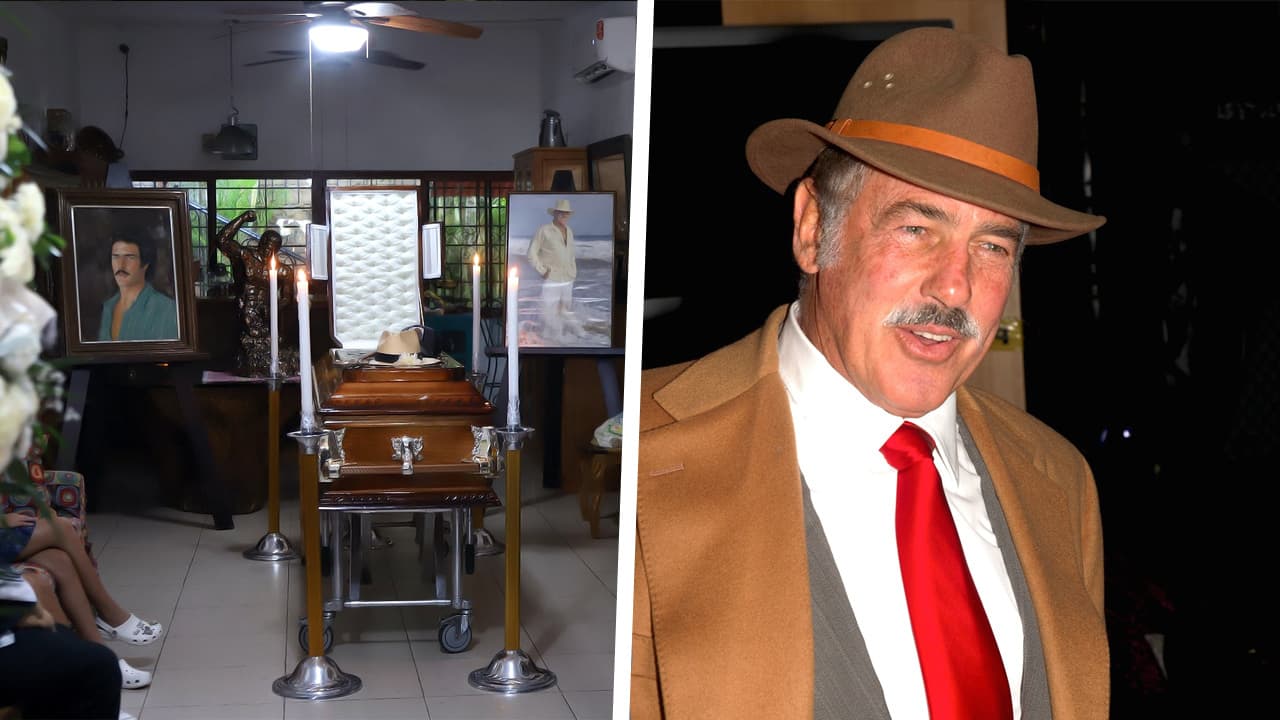 Último recorrido del féretro de Andrés García se retrasa por una visita misteriosa de último momento