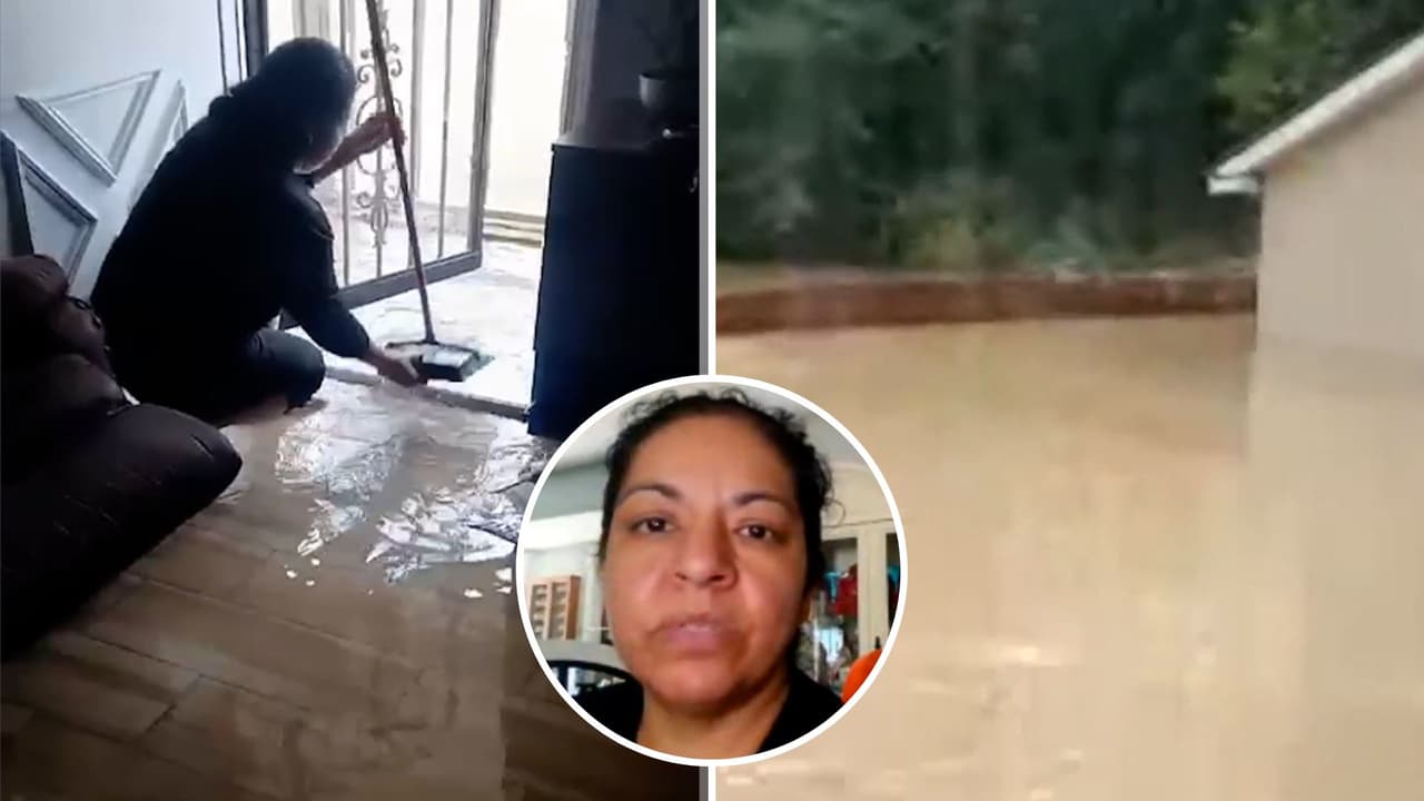 Familia hispana de Atlanta queda atrapada en su casa tras desbordarse arroyo por paso de Helene 