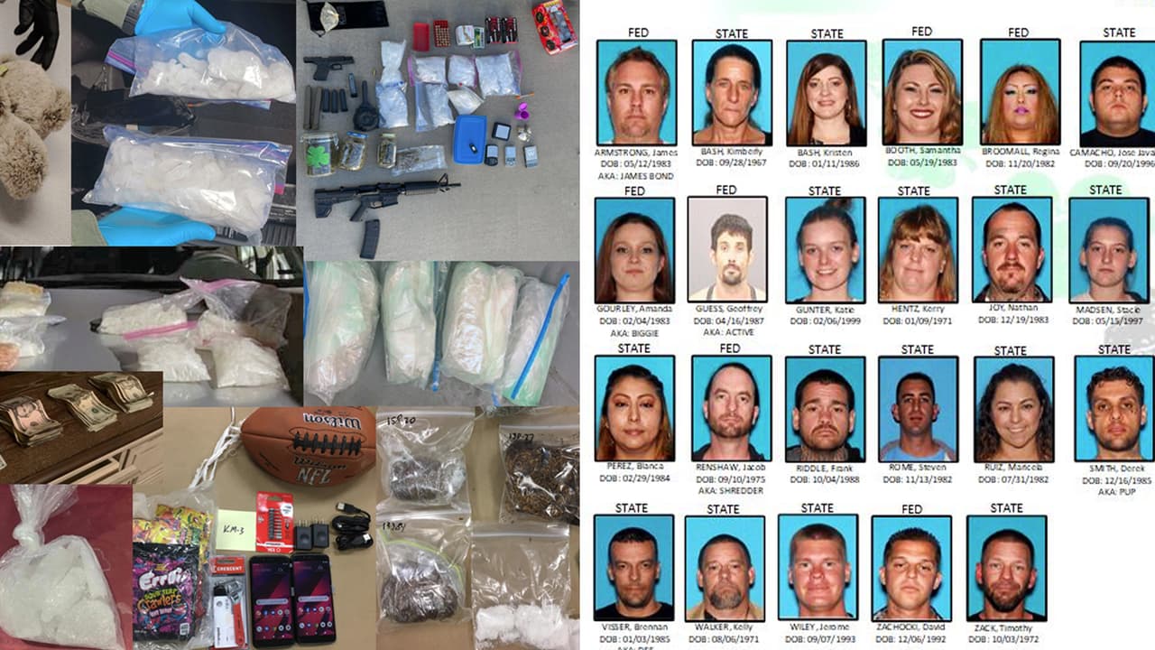 Duro golpe a la actividad criminal de la zona: 102 detenidos y miles de dólares en droga incautada