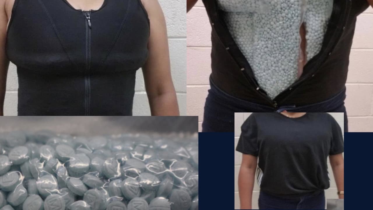 Este hombre traía las pastillas pegadas a su cuerpo y encima traía una faja.