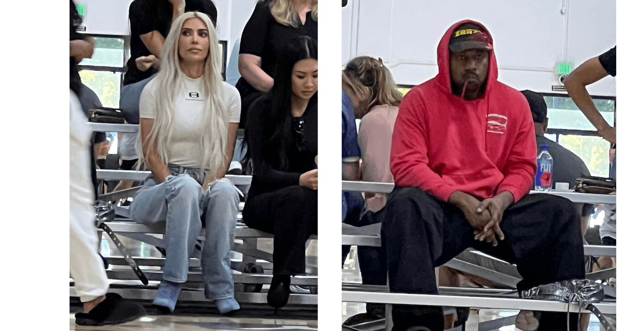 Kim Kardashian y Kanye West asistieron a un juego de baloncesto de North