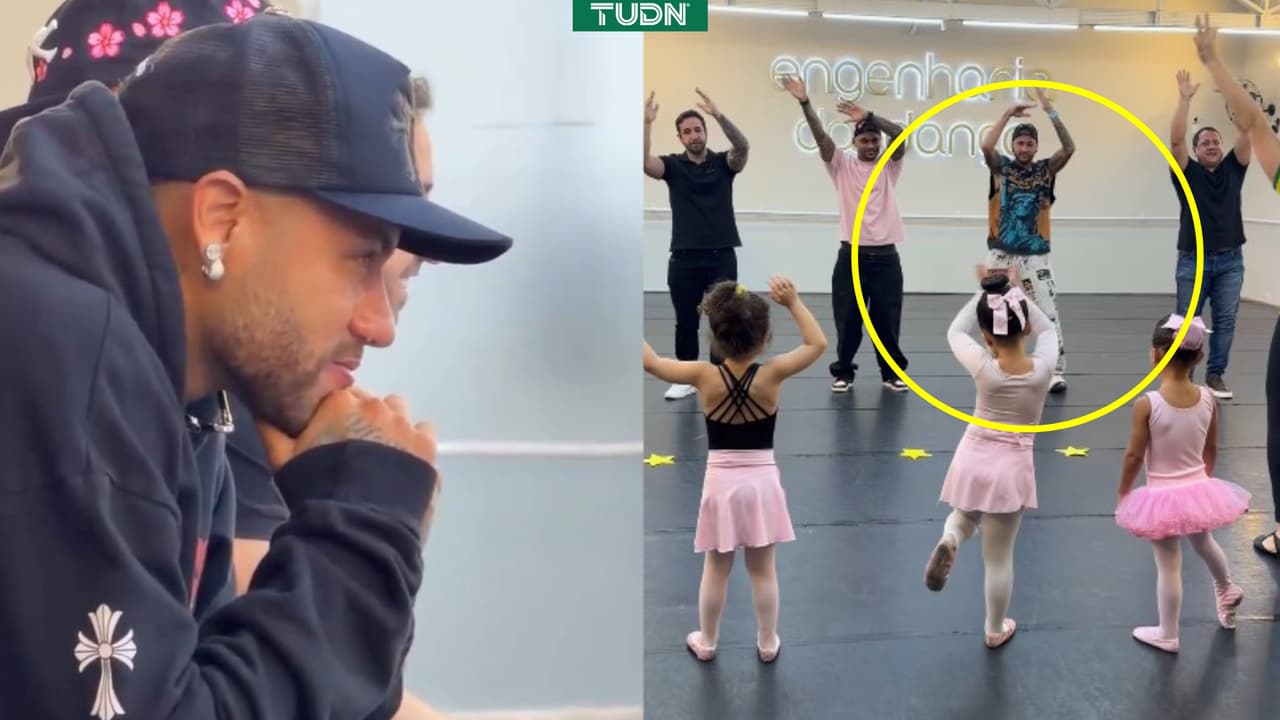 Neymar muestra su lado emotivo: llora al ver a su hija bailar ballet