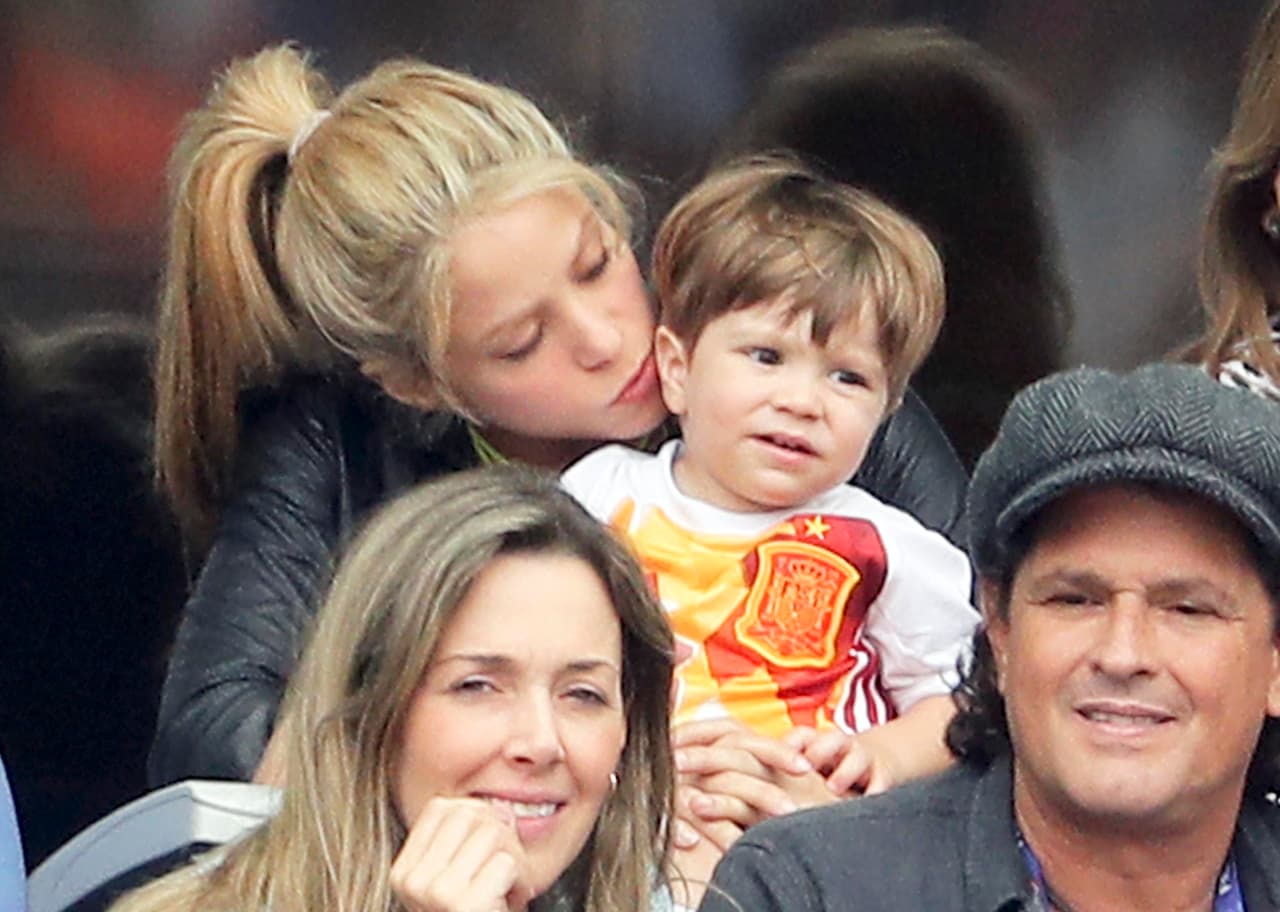 Shaki también llevó a sus nenes a varios partidos del Barcelona durante el año, para apoyar a su amado Piqué.