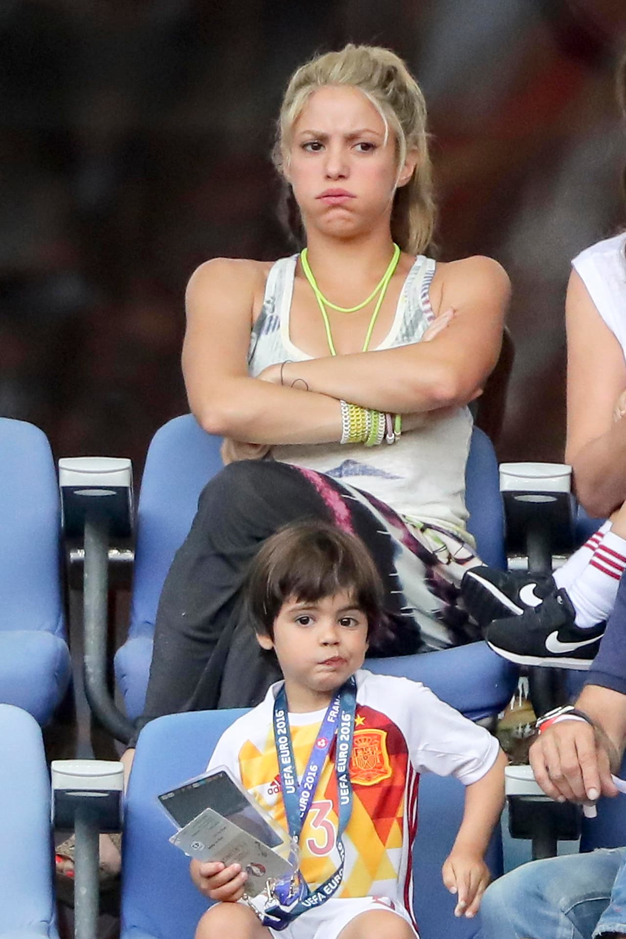 ¡Aunque mami e hijos hicieran puchero porque el equipo fuera perdiendo!