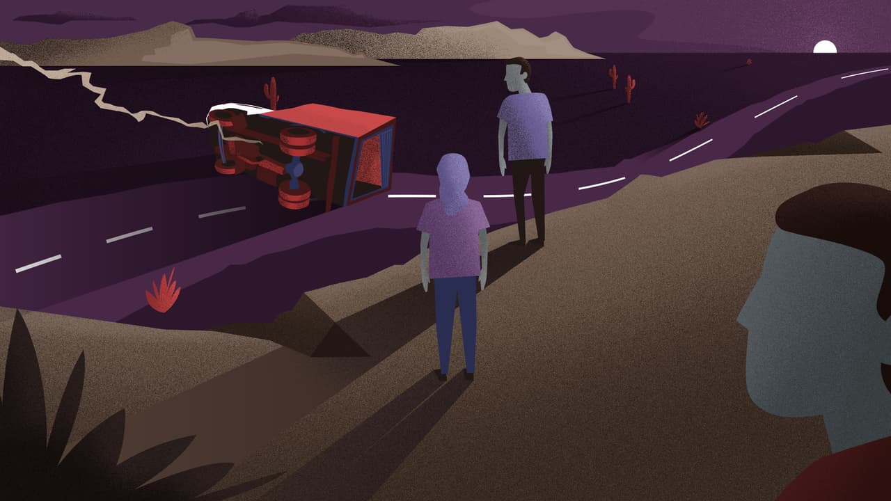 "Menos mal por el accidente porque veníamos todos asfixiándonos"