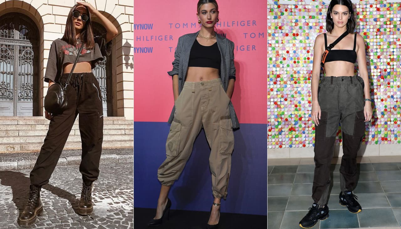 Calça cargo é peça-chave que é tendência e forma desde looks casuais a produções chiques
