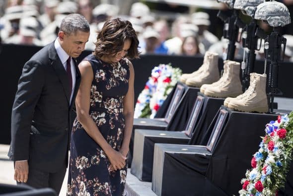 Los Obama de visita en Texas