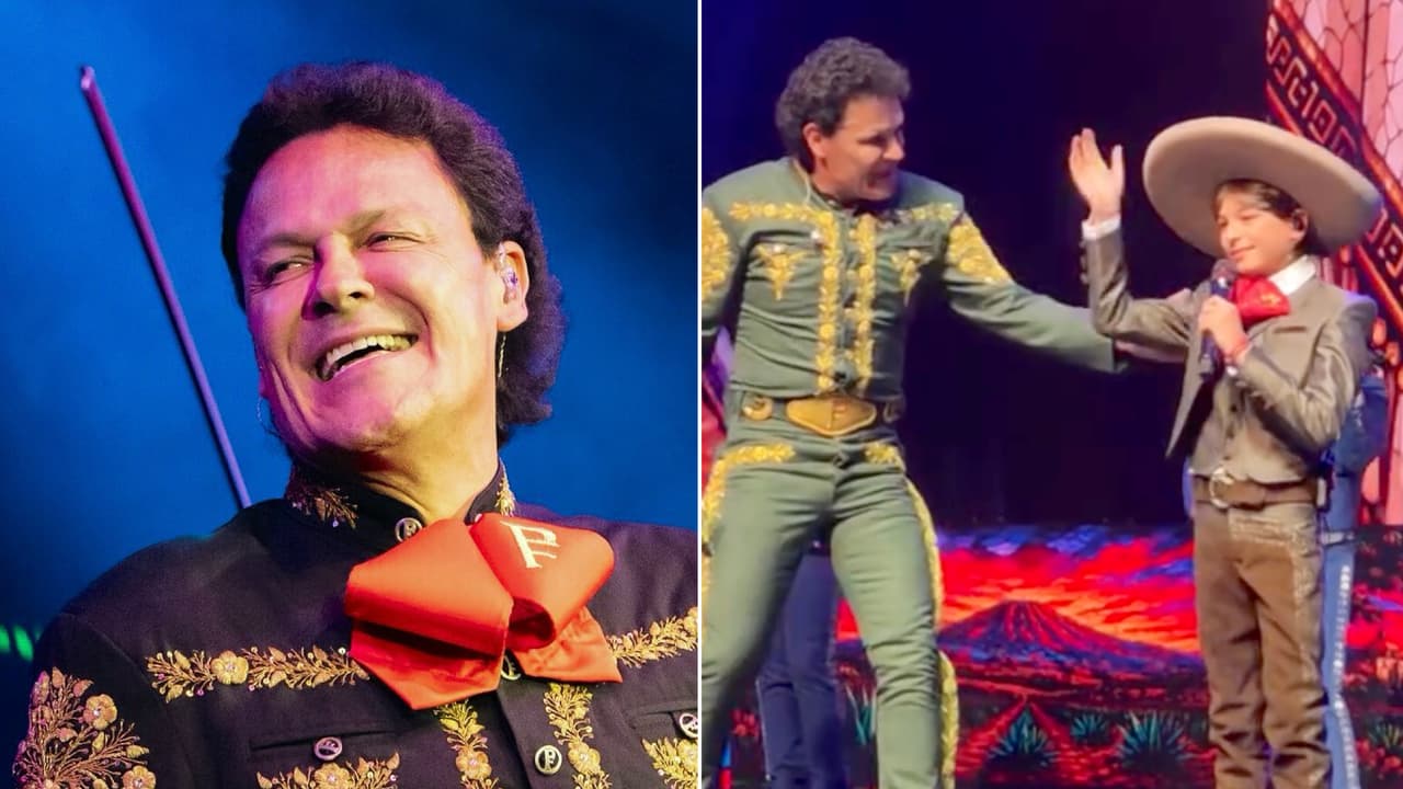 Pedro Fernández vive emotivo momento junto a su nieto, ¡cantaron ‘La de la Mochila Azul’!