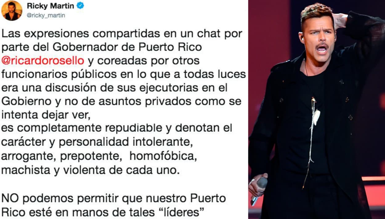 El cantante y actor puertorriqueño tildó de "intolerante, arrogante, prepotente, homofóbica, machista y violenta" la personalidad y el carácter de las personas involucradas en el chat.