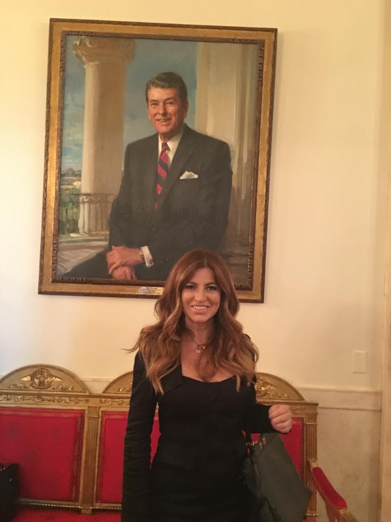 Paola aprovechó para tomarse muchas fotos como recuerdo de este día memorable.