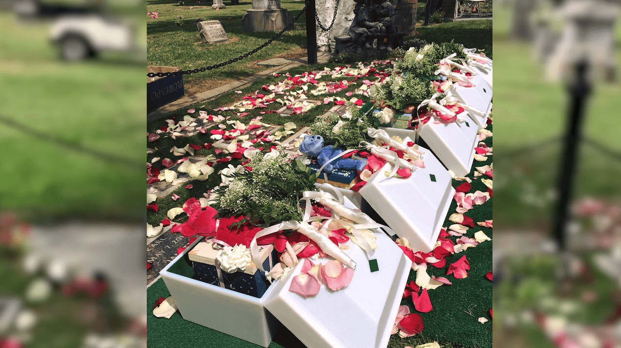 Dan sepultura a 9 cuerpos de bebés en el cementerio Mt. View de Fresno