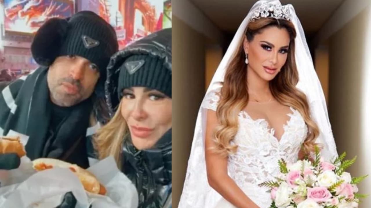 En la foto de la izquierda, Ninel Conde aparece con un hombre que se presume sería su nuevo marido.