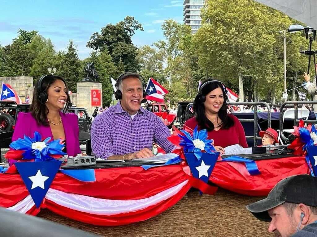 Walter Pérez y Alyana Gómez de 6abc en unión a nuestra presentadora y directora de Noticias Univision 65, Ilia García.
<br>