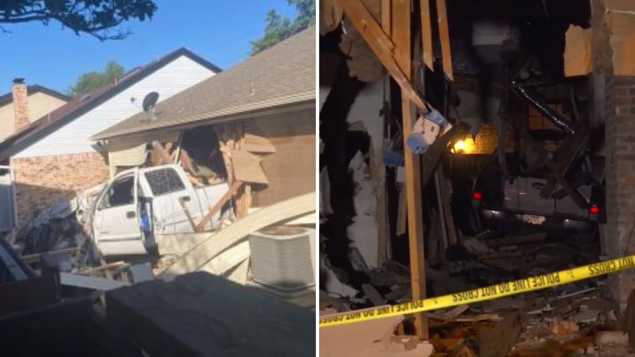 Un conductor choca contra una casa; se mete hasta la sala y todo queda en video