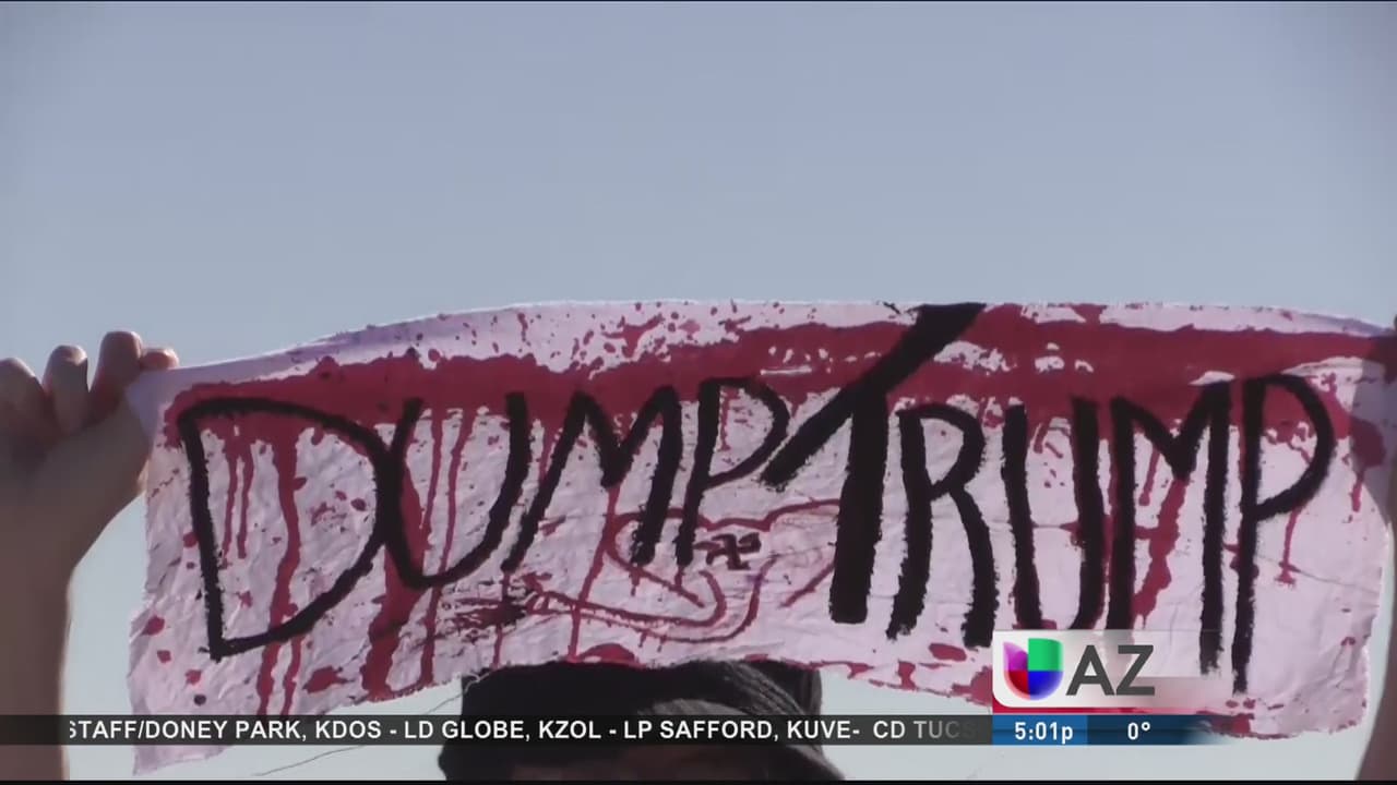 Donald Trump en AZ: "Vamos a construir una muralla y la va a pagar México"