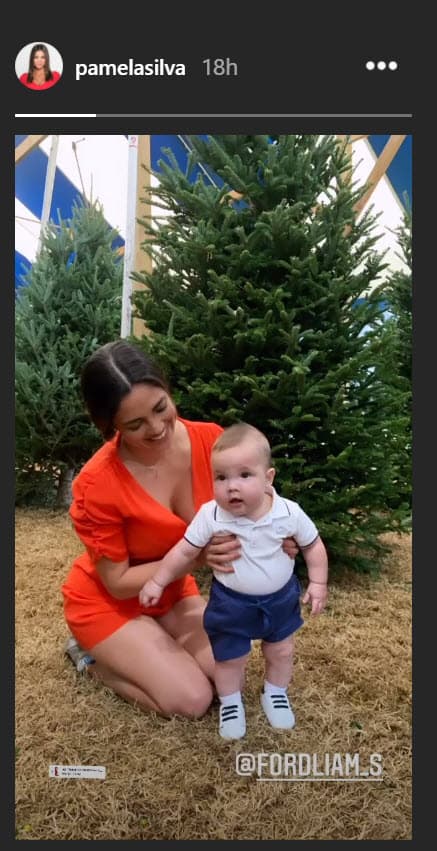 De hecho, desde la cuenta del bebé, Pamela Silva contó que fue el propio niño el que se encargó de elegir el árbol de Navidad. 
<br>