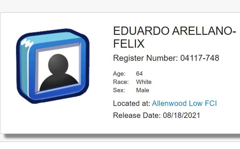 Información sobre la liberación de Eduardo Arellano Félix.