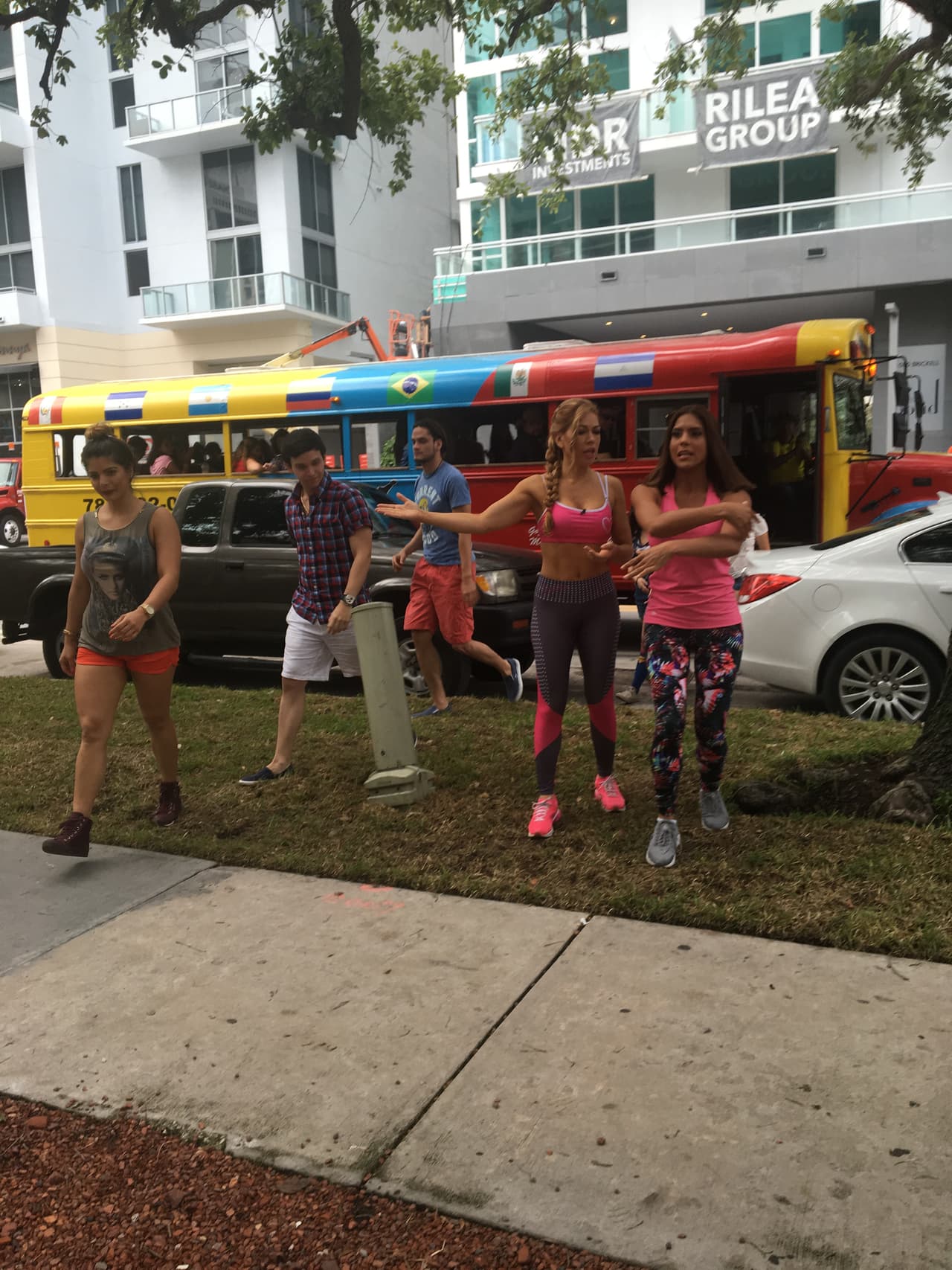 Claudia Molina nos mostró que podemos ejercitarnos en cualquier lugar.