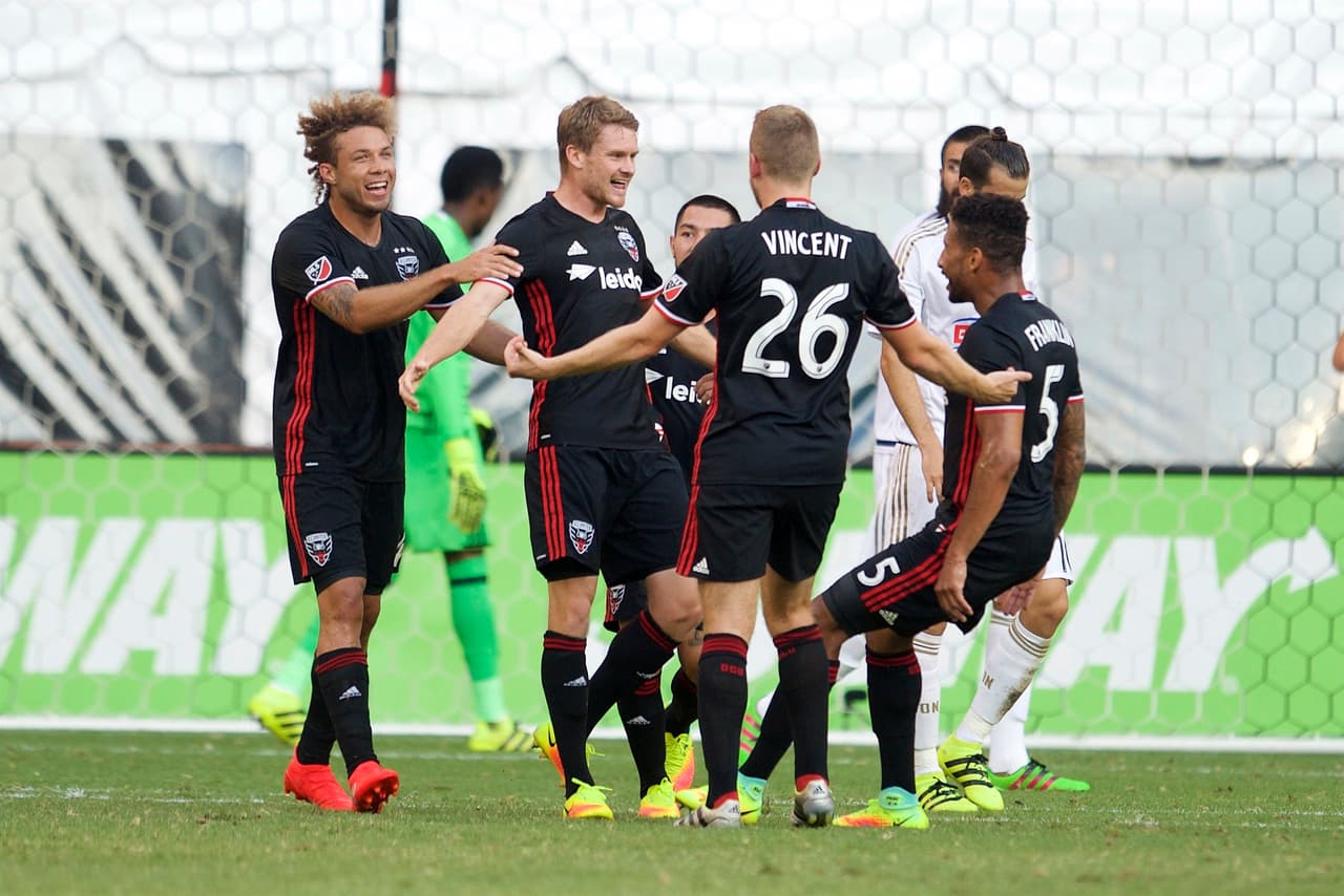 DC United rescata un empate 2-2 en tiempo de reposición en casa ante Philadelphia Union