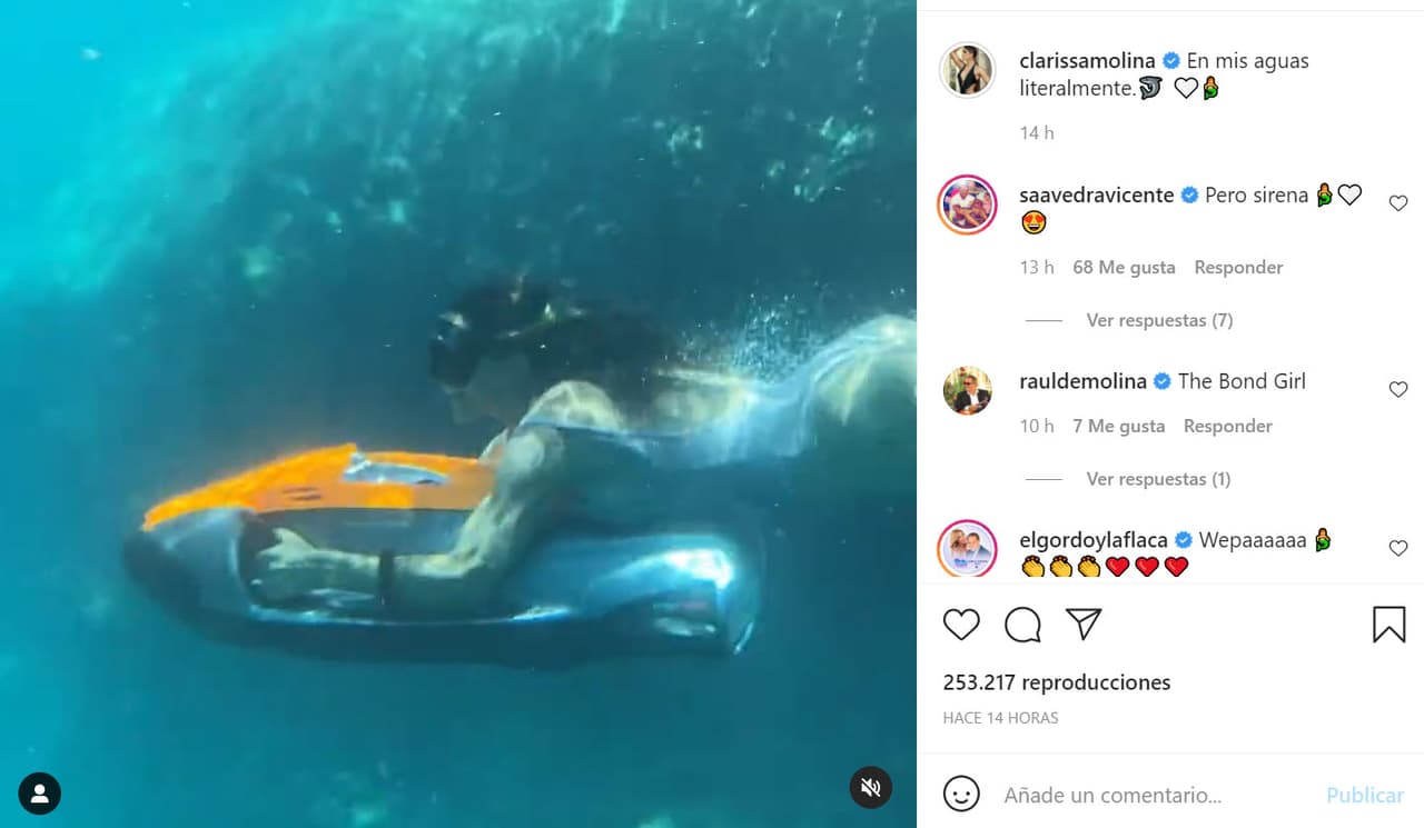 De hecho, horas antes de que la presentadora diera a conocer la noticia sobre el estado de salud de su familiar, ella aún estaba publicando en Instagram algunos de los aspectos de su viaje y las
<b><a href="https://www.instagram.com/p/CUa8CUCAkFN/" target="_blank"> aventuras bajo el mar </a></b>que había tenido en una sesión de buceo.
<br>