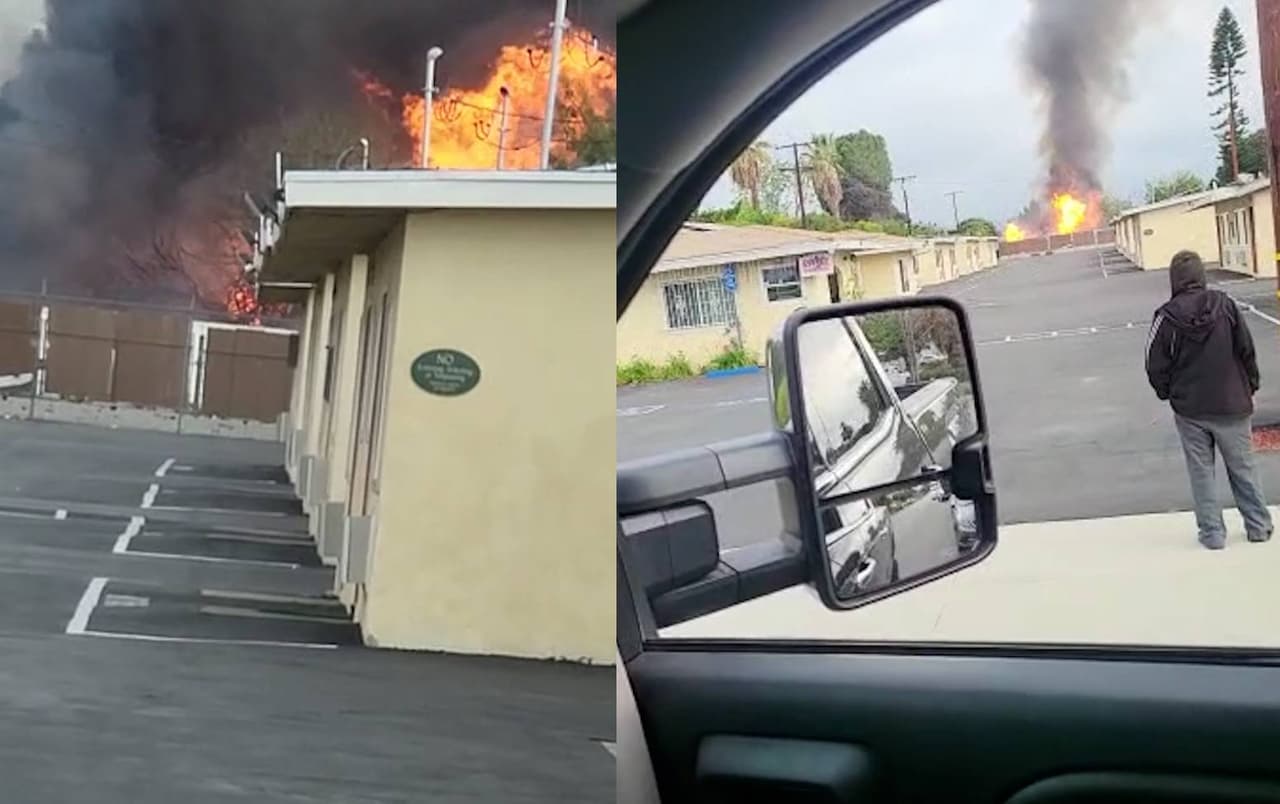 Revelan videos de la explosión en una estación de reciclaje de Montclair