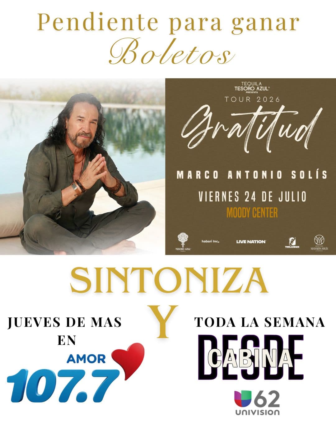 MARCO ANTONIO SOLÍS LLEGA A AUSTIN! ✨🎤