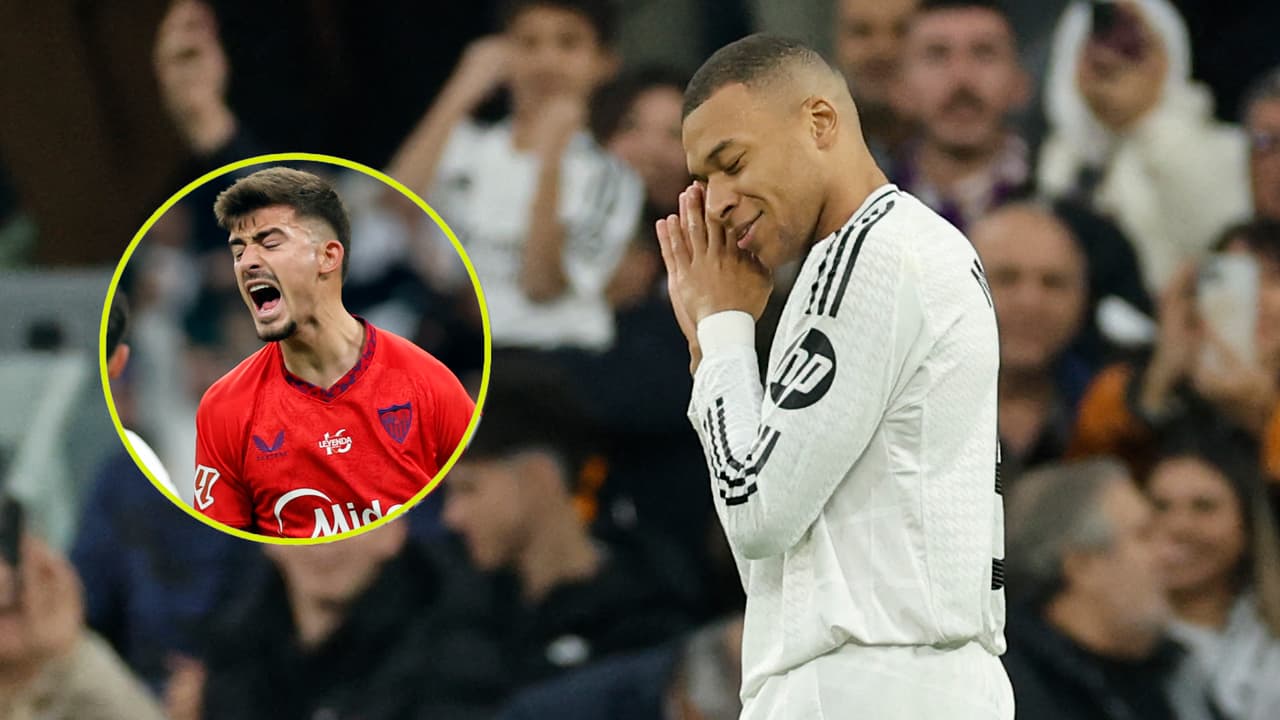 Mbappé vuelve a marcar y el Real Madrid vence al Sevilla en LaLiga