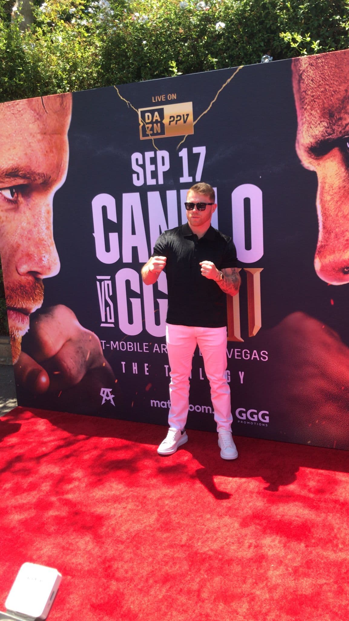 Conferencia de prensa de la trilogía entre el mexicano Saúl 'Canelo' Álvarez y el kazajo Gennady Golovkin 'GGG' en Los Angeles.