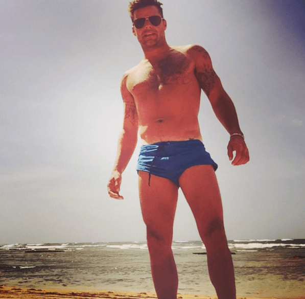 Este galán boricua es fanático de mostrar su escultural cuerpo.