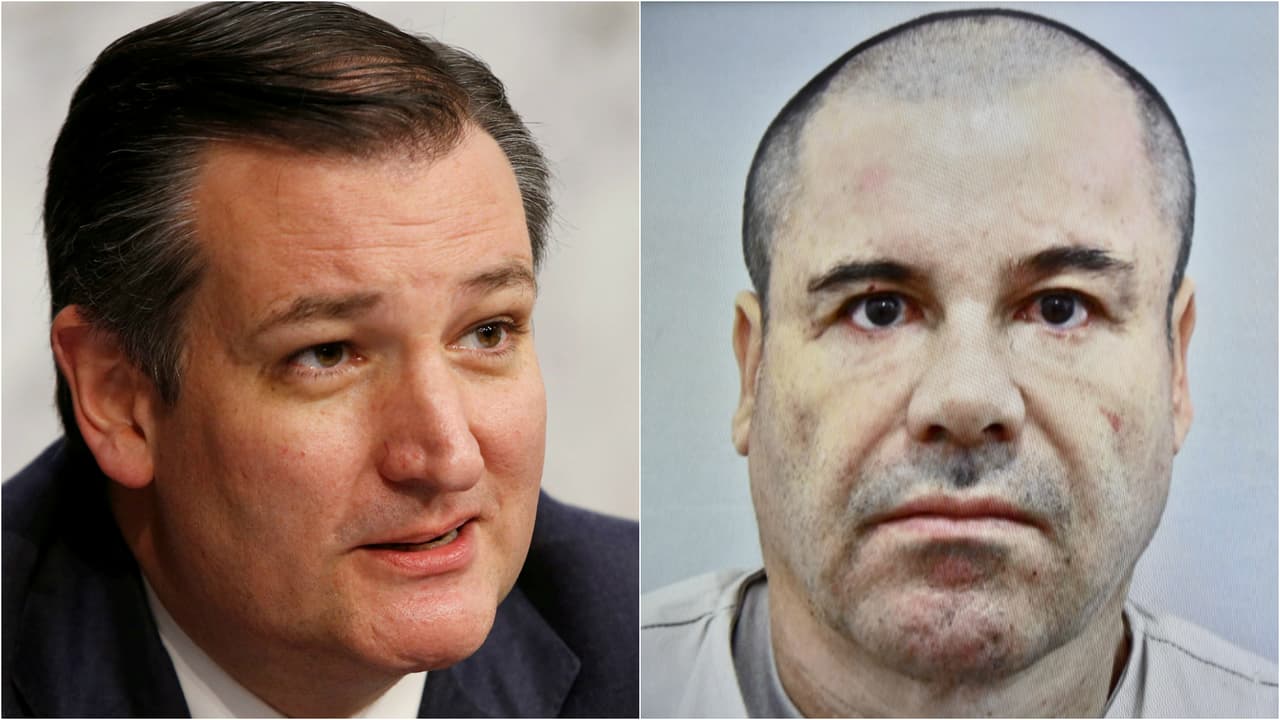 Ted Cruz urge al Senado a aprobar su propuesta de ley para que 'El Chapo' pague por el muro