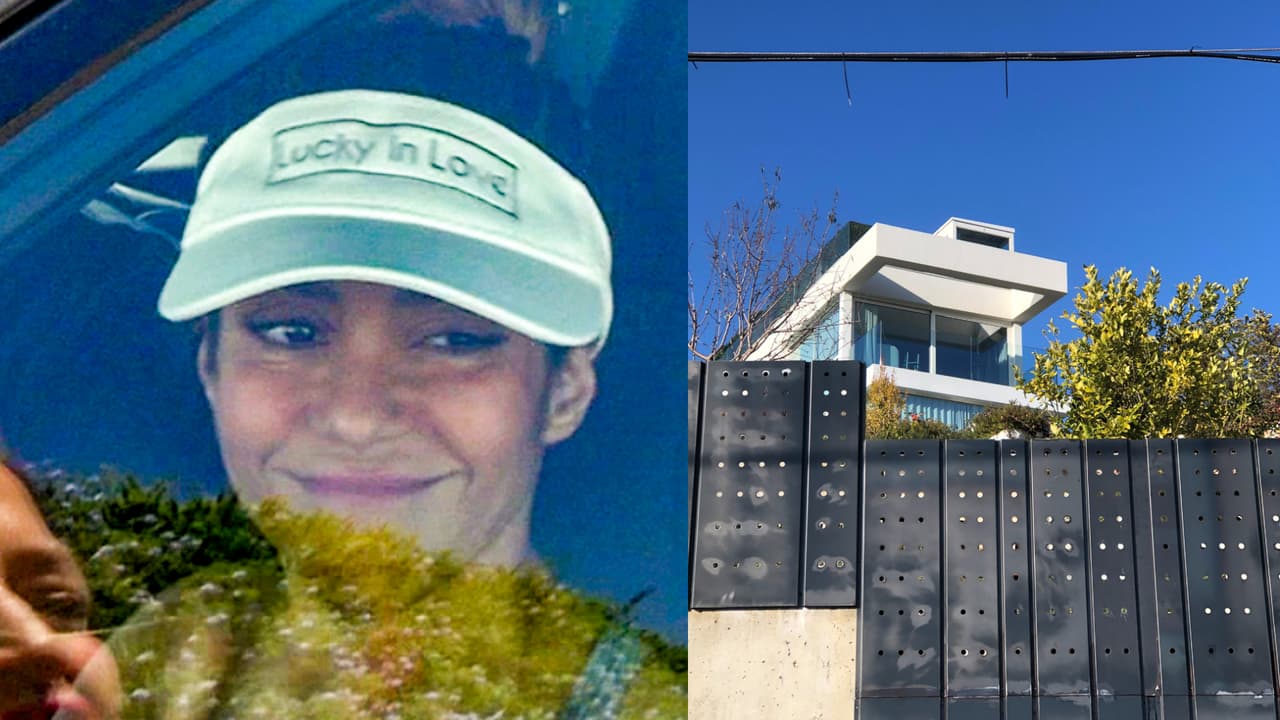 El reportero español Marc Leirado compartió con Univision Digital la foto de la derecha que aseguró fue tomada por él este jueves 2 de marzo desde afuera de casa de Shakira en Barcelona. En la imagen no se ve la bruja que había estado en el balcón de la residencia.