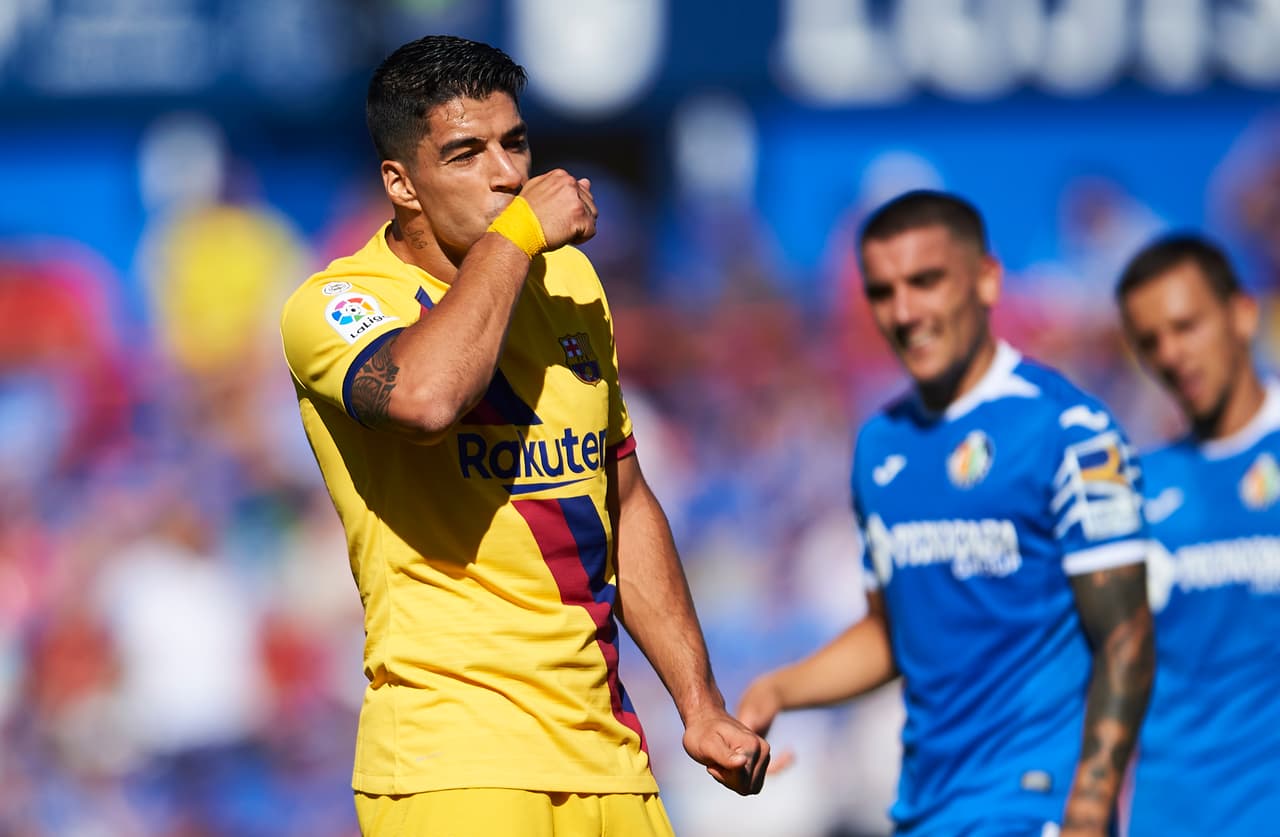 Luis Suárez fue el encargado de anotar el primer gol del encuentro al minuto 41’.