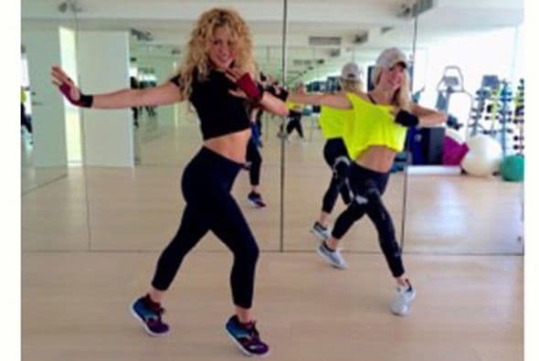 Shakira está dándole duro a su entrenamiento.